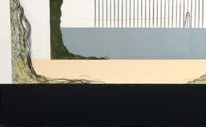 Marien Schouten - Litho, Abstracte compositie verkocht voor € 40!