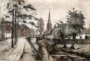 Piet de Regt - Langs de van Vredenburgweg te Rijswijk ZH verkocht voor € 60!