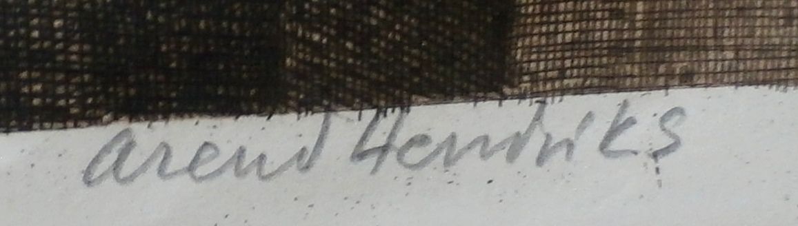 Arend Hendriks - ets - Sint Bavo te Haarlem kopen? Bied vanaf 30!