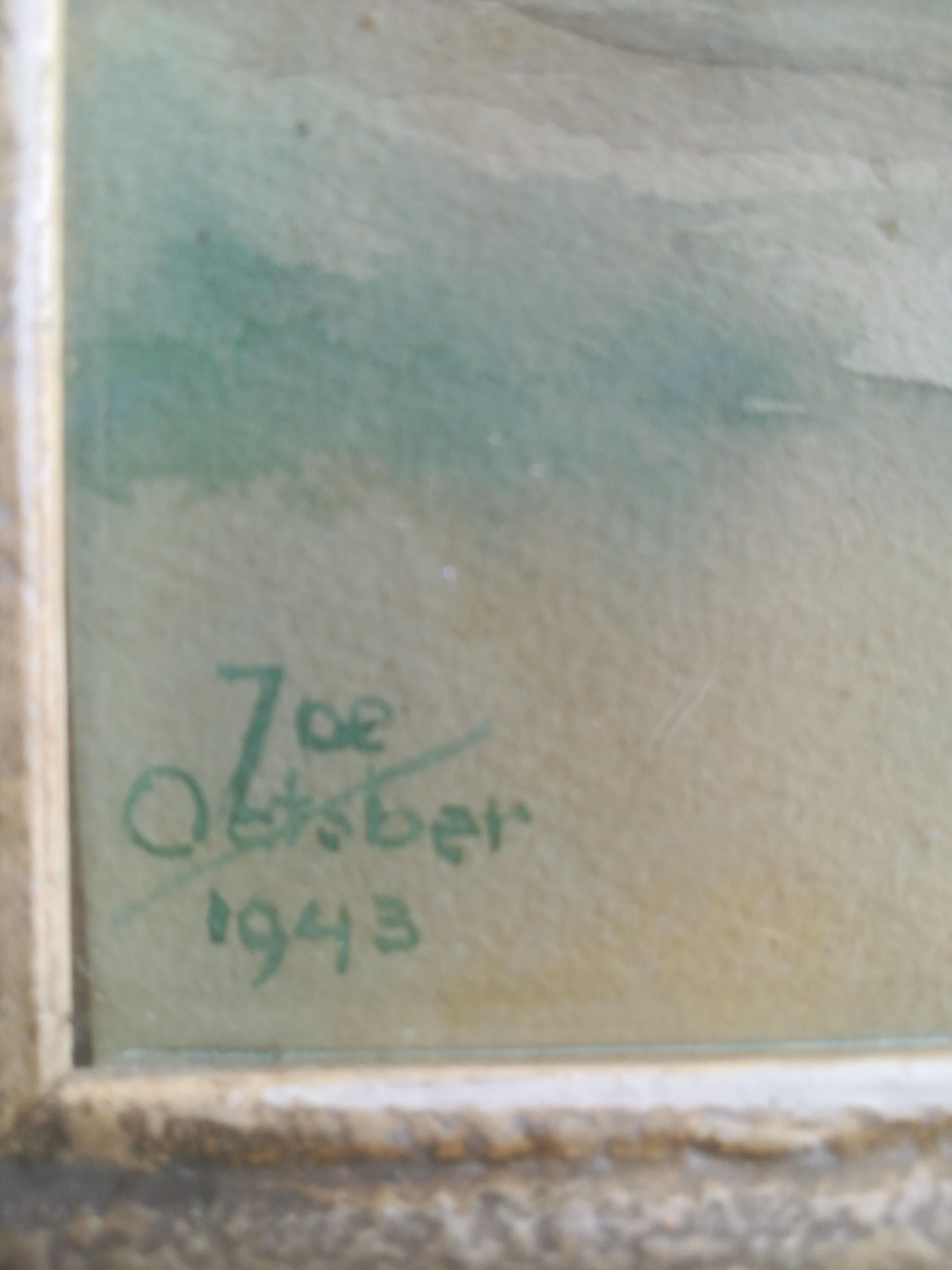 Niet of onleesbaar gesigneerd - Bosgezicht, gesigneerd en gedateerd kopen? Bied vanaf 1!