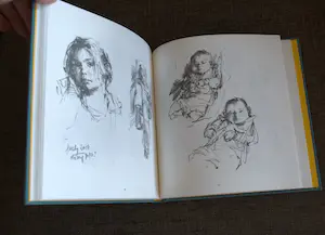 Rob Houdijk - boek: schetsboektekeningen - met gesigneerde pentekening kopen? Bied vanaf 15!