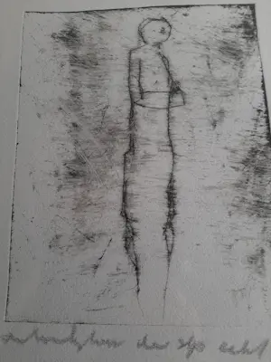 Anton Heyboer - Ets, figuur kopen? Bied vanaf 150!