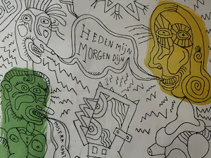 Lucebert - KLEURENETS/AQUATINT “HEDEN MIJN, MORGEN DIJN. kopen? Bied vanaf 222!