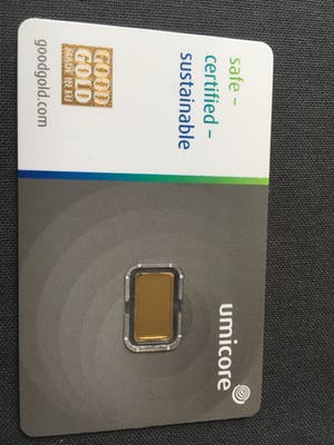 24K Goud - 1 gram fijngouden bullion Umicore kopen? Bied vanaf 37!