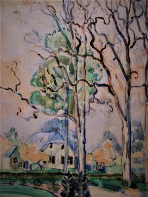 Elisa Sluijters - Dochter van Jan - Ingetogen Aquarel "Landschap bij Hengelo" gesigneerd kopen? Bied vanaf 1!