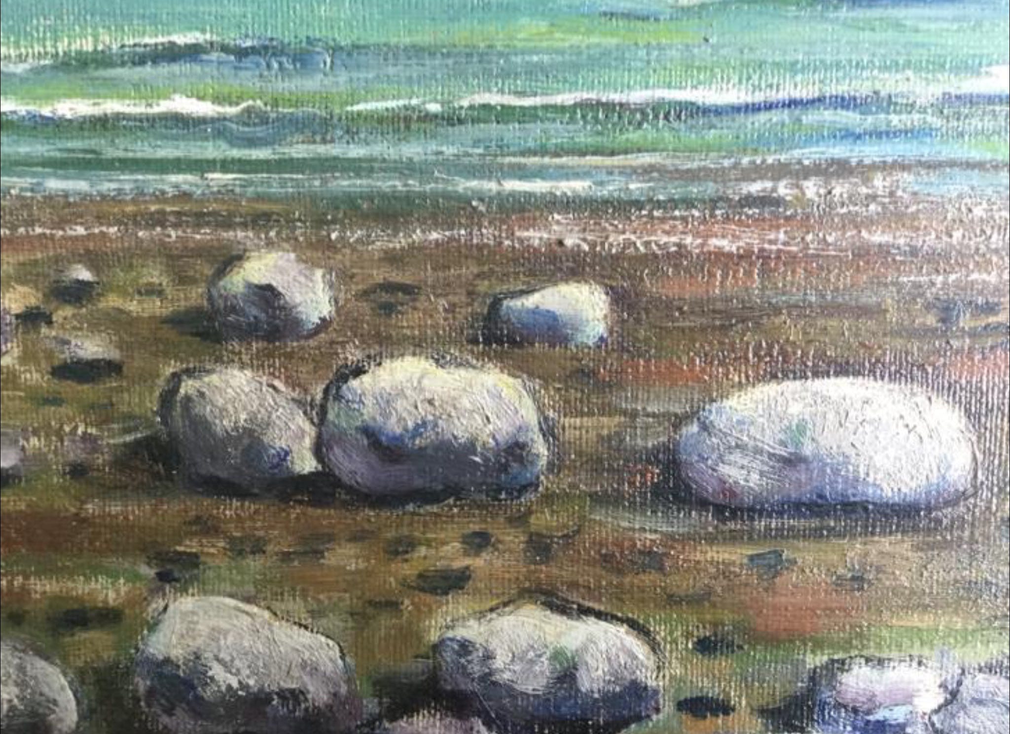 Piet Bulthuis - Schilderij van het strand van Yport te Normandië,gesigneerd en 1939 kopen? Bied vanaf 115!