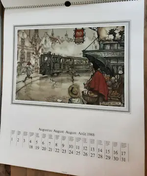AcheterAnton Pieck - Bijzondere kleurrijke Jaarkalender 1988 (Origineel met copyright Anton Pieck)? Enchérissez de 20!