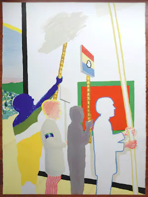 Roger Raveel - De schilderijenoptocht van 1978 te Machelen-aan-de-Leie, litho kopen? Bied vanaf 1495!