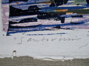 Luuk Scholten - Grote houtsnede "Santorini" kopen? Bied vanaf 50!