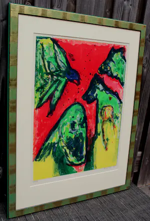 Mogens Balle - Ingelijste litho - 1988 (nette lijst!) kopen? Bied vanaf 250!