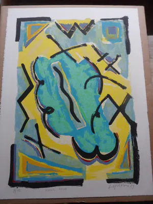 Bettina Lopetro - Zeefdruk. Titel, "Horse Head". kopen? Bied vanaf 20!