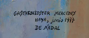 Fernando de Nadal - Olieverf op hardboard, Gastarbeidster Mercedes - Ingelijst kopen? Bied vanaf 1!