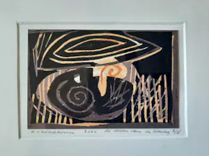 Wim van Broekhoven - Zeefdruk, Titel, De droom van de koning. kopen? Bied vanaf 30!