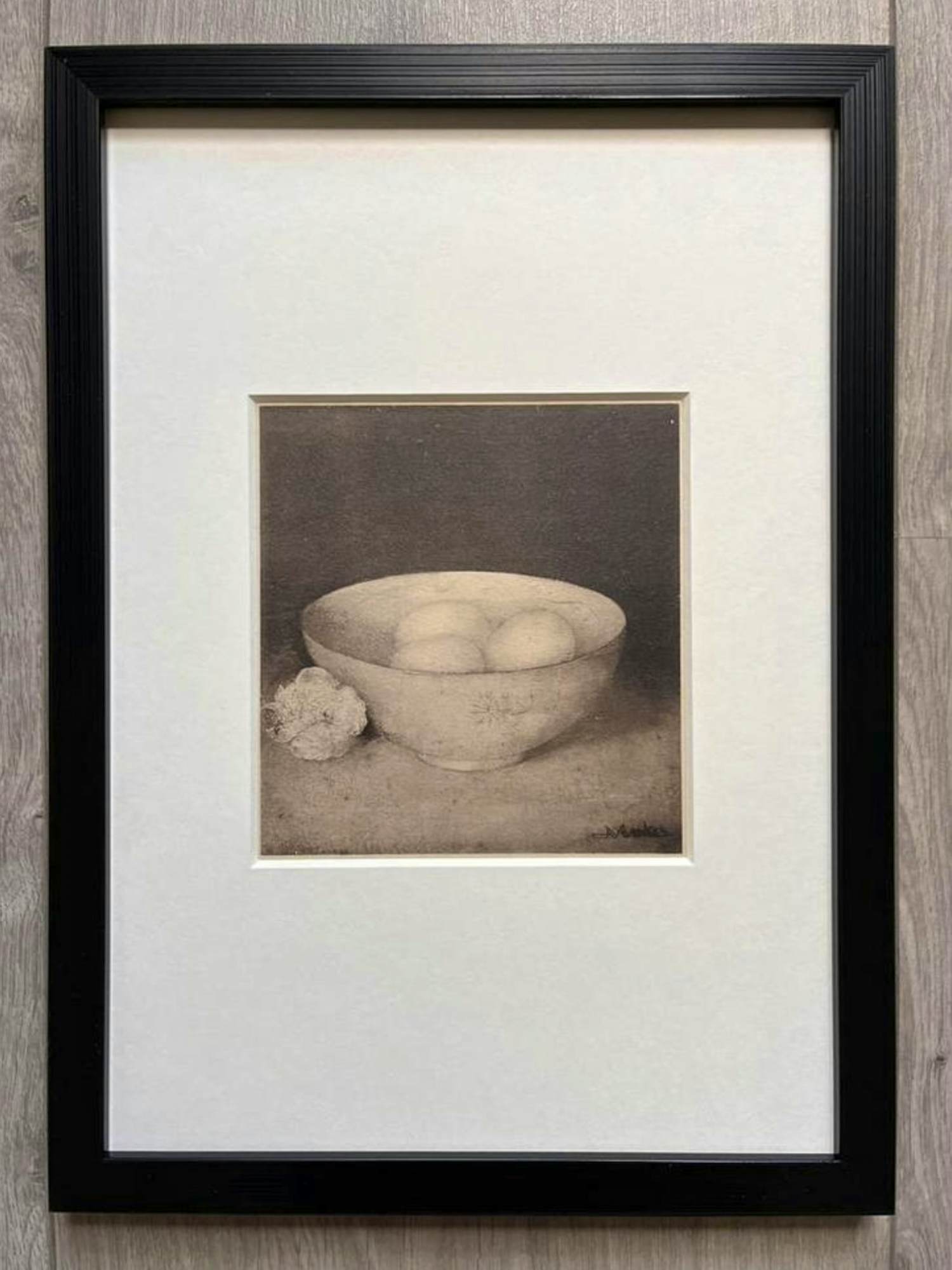 Jan Mankes - Originele Heliogravure Kom met Eieren 1923 verkocht voor € 165!
