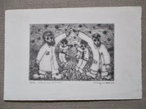 Walter Wegmuller - Ets "Schaut am himmel" kopen? Bied vanaf 25!