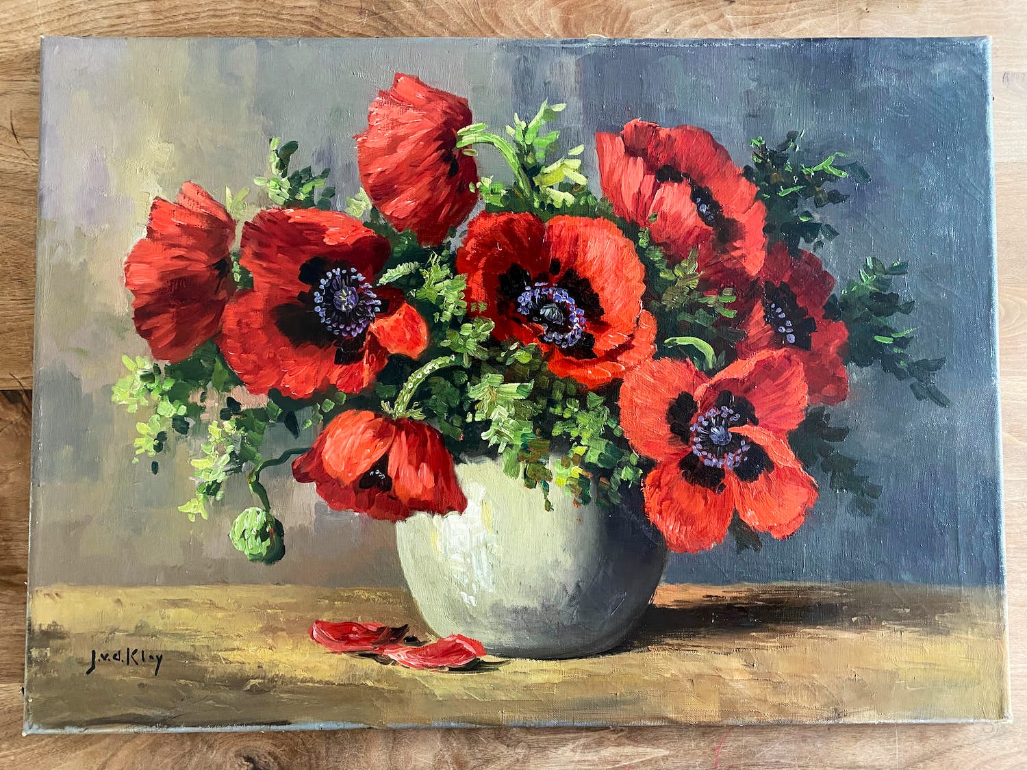 Niet of onleesbaar gesigneerd - Boeket klaprozen kopen? Bied vanaf 1!