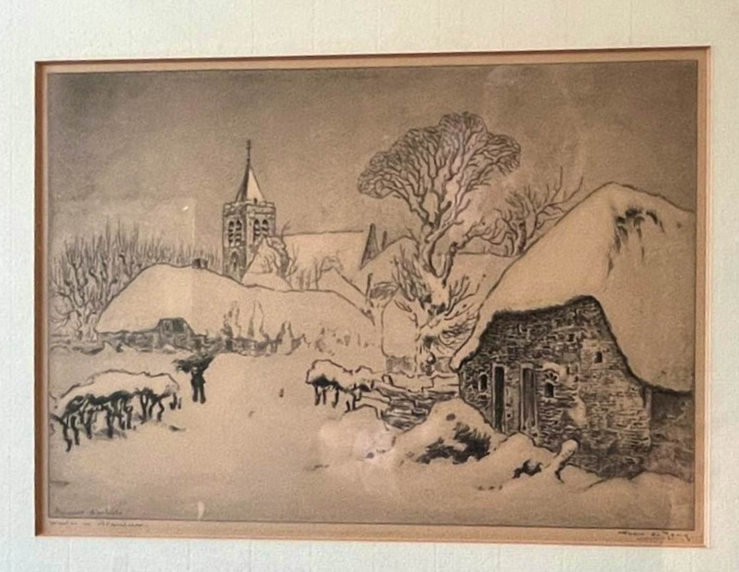 Toon de Jong - Winter in Blaricum kopen? Bied vanaf 75!