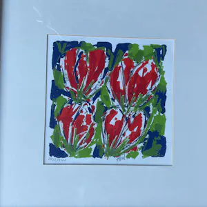 Ad van Hassel - Vier tulpen. kopen? Bied vanaf 25!