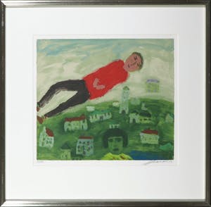 Eugene Brands - Zeefdruk, Aan Eugenie (boven Zandvoort) - Ingelijst kopen? Bied vanaf 150!