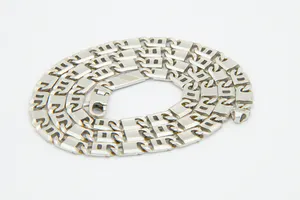 Z.G.A.N. 18 karaats Wit-gouden zg. "Valkenoog" collier - lengte 50 cm - kopen? Bied vanaf 1360!