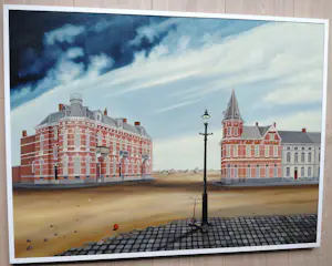 Jenny van Herwijnen - Verborgen kinderen, olieverf op doek (netjes ingelijst) kopen? Bied vanaf 275!