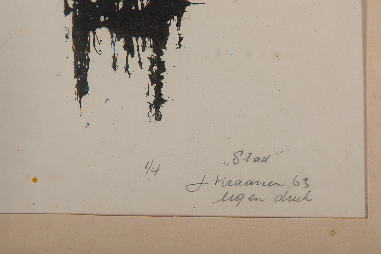 Jaap Kraanen - Stad - Zeefdruk op papier - gesigneerd r.o. - oplage 1/4 - BKR Rotterdam kopen? Bied vanaf 10!
