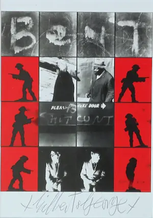 Gilbert & George - Project - Bent Shit Cunt - 1997 - artcard handgesigneerd -ready to frame kopen? Bied vanaf 45!