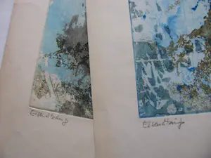 Theo Braun - 2 EISENRADIERUNGEN signiert kopen? Bied vanaf 200!