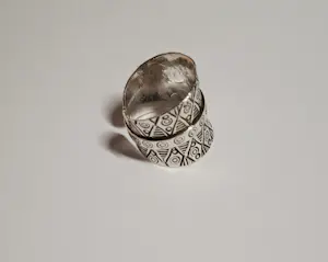 nieuwe 925 Sterling Zilver Boho Zigzag  ring, Karen Hill Tribe. kopen? Bied vanaf 75!