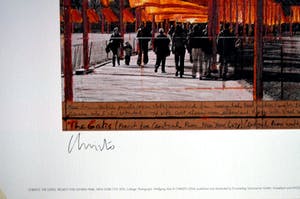 Christo - The Gates-offset op gehamerd karton- handgesigneerd kopen? Bied vanaf 230!