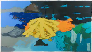 Henk van Vessem - Zeefdruk, Lente 1 - Ingelijst kopen? Bied vanaf 35!