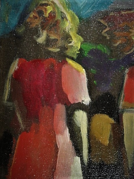 Nei Cardoso - Fraai Acrylverf "3 vrouwen in maanlicht " Brazilie Naïeve Kunst - gesigneerd kopen? Bied vanaf 1!