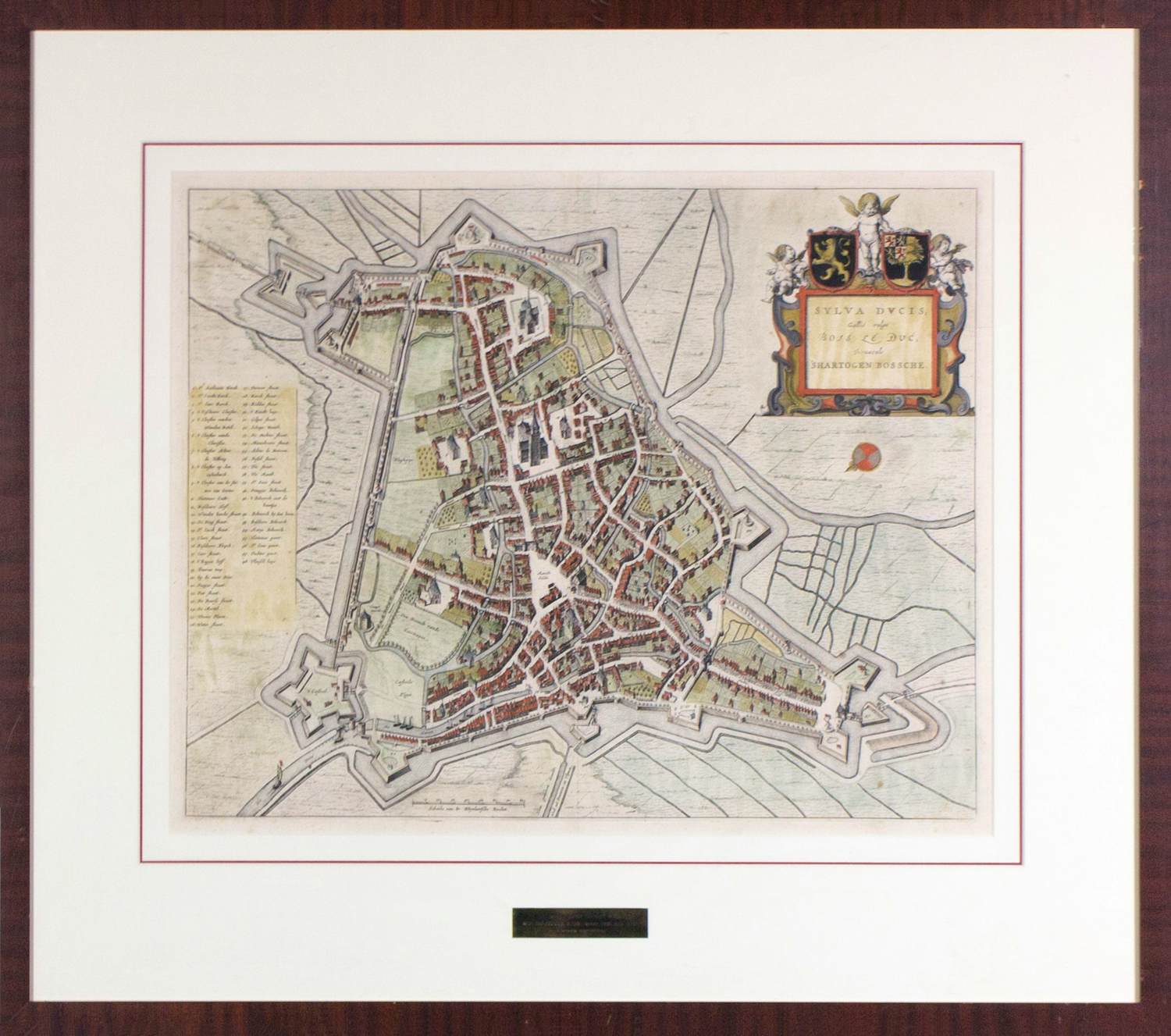 Buy Frederik de Wit - Handgekleurde kopergravure, Silva Ducis- Ingelijst? Bid from 225!