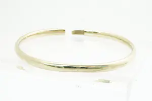1062 - 14krt geel-gouden ovalen unisex "slaven" armband - gekeurd kopen? Bied vanaf 400!