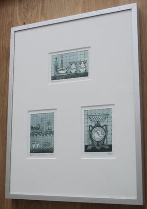 Laetitia de Haas - Ingelijste kleurenets: Keuken - 1978 kopen? Bied vanaf 35!