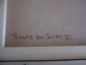 Ronald Boonacker - met Acrylverf opgehoogde Zeefdruk op paneel in fraaie baklijst kopen? Bied vanaf 175!