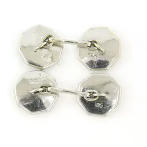 Manchetknopen bezet met onyx en diamant kopen? Bied vanaf 250!