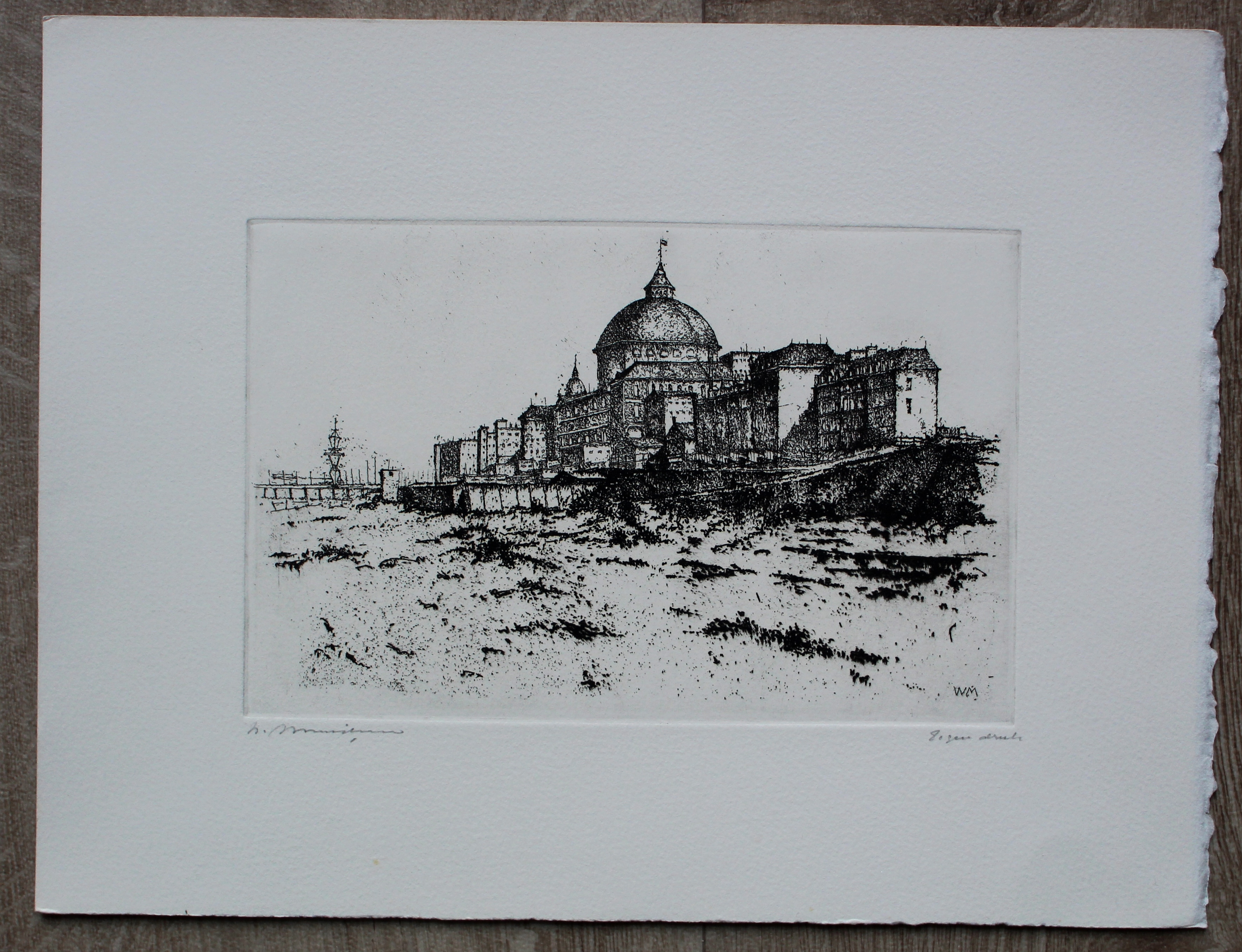 Willem Minderman - Scheveningen (Den Haag) strand met "het Kurhaus" kopen? Bied vanaf 45!