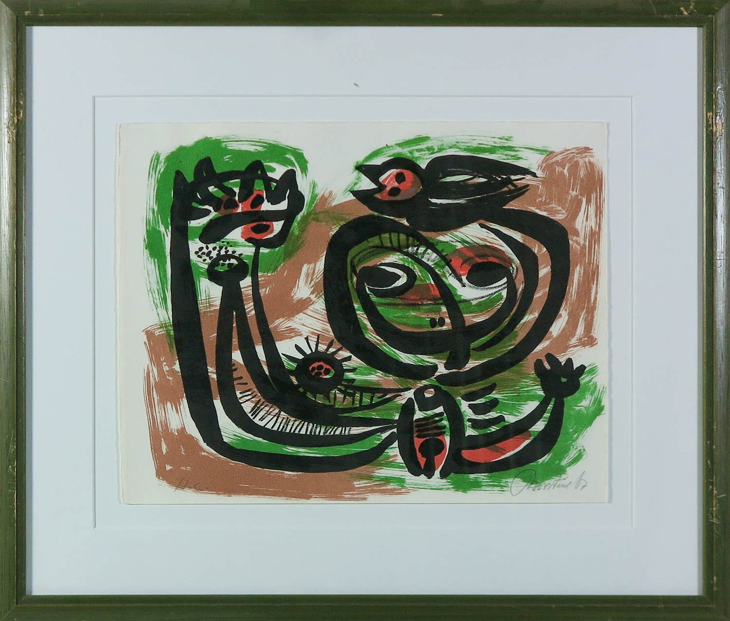 Anton Rooskens - Litho, Compositie - Ingelijst kopen? Bied vanaf 250!