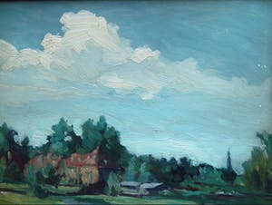 Henny Bal - Zicht op RK kerk te Voorburg kopen? Bied vanaf 30!