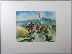 Piet Snoeren - Aquarel, Zonder titel - Ingelijst kopen? Bied vanaf 1!