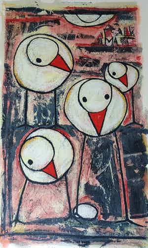 Hans Innemee - Litho 26/160, handgesigneerd, getiteld en gedateerd '99 verkocht voor € 275!