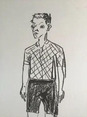 Stephan Balkenhol - Harlekin - Lithografie - 1994 - Zeer goed kopen? Bied vanaf 200!