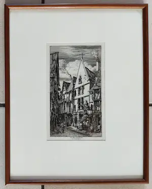 Charles Meryon - La Rue des Toiles, Bourges kopen? Bied vanaf 45!