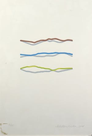 Lode Pemmelaar - Zeefdruk, Drie stukken schakeldraad kopen? Bied vanaf 1!