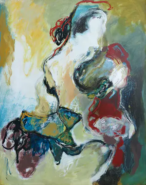 Bert Braam - Acryl op doek, Ontmoeting - Ingelijst (Groot) kopen? Bied vanaf 100!