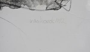 Hans Vanhorck - Walter Brems- Anouk, Rode kruis - Ingelijst - Groot kopen? Bied vanaf 50!