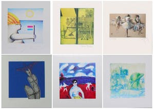 Jorg Reme - e.a: Collectie van zes handgesigneerde zeefdrukken kopen? Bied vanaf 25!