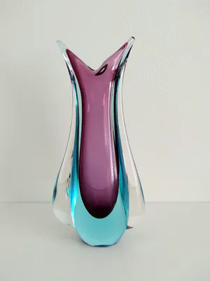 Niet of onleesbaar gesigneerd - oogverblindende vaas naar Flavio Poli, Murano, handgemaakt kopen? Bied vanaf 1!