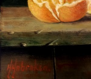 Hans Habraken - Stilleven met afgepelde mandarijnen kopen? Bied vanaf 450!